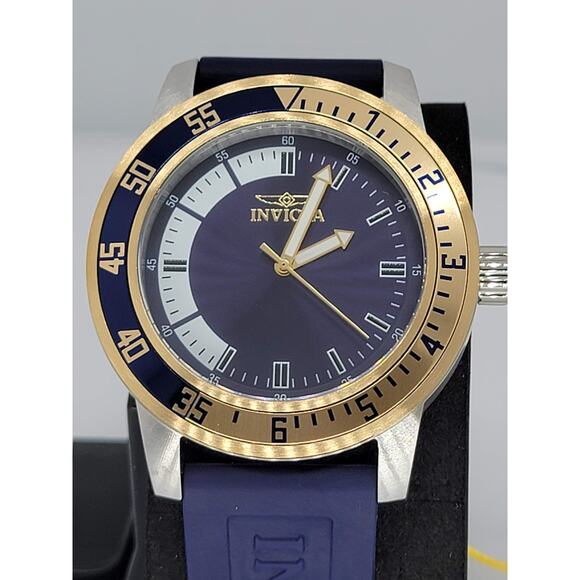 Invicta Men's 12847 Specialty Blue Polyurethane Blue Dial Watch